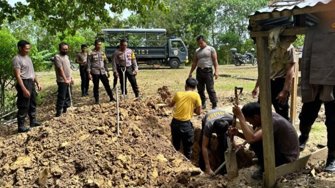 Rambo Ditemukan Tewas, Polisi Di Nunukan Gotong Royong Gali Kuburan