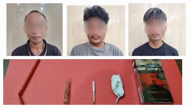 
					Tiga Pemakai Sabu Sabu Diringkus Polisi