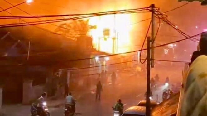 Amukan Api di Lokasi yang Sama: Kebakaran Toko Sembako Nunukan Jalar Cepat, Rugi Ratusan Juta